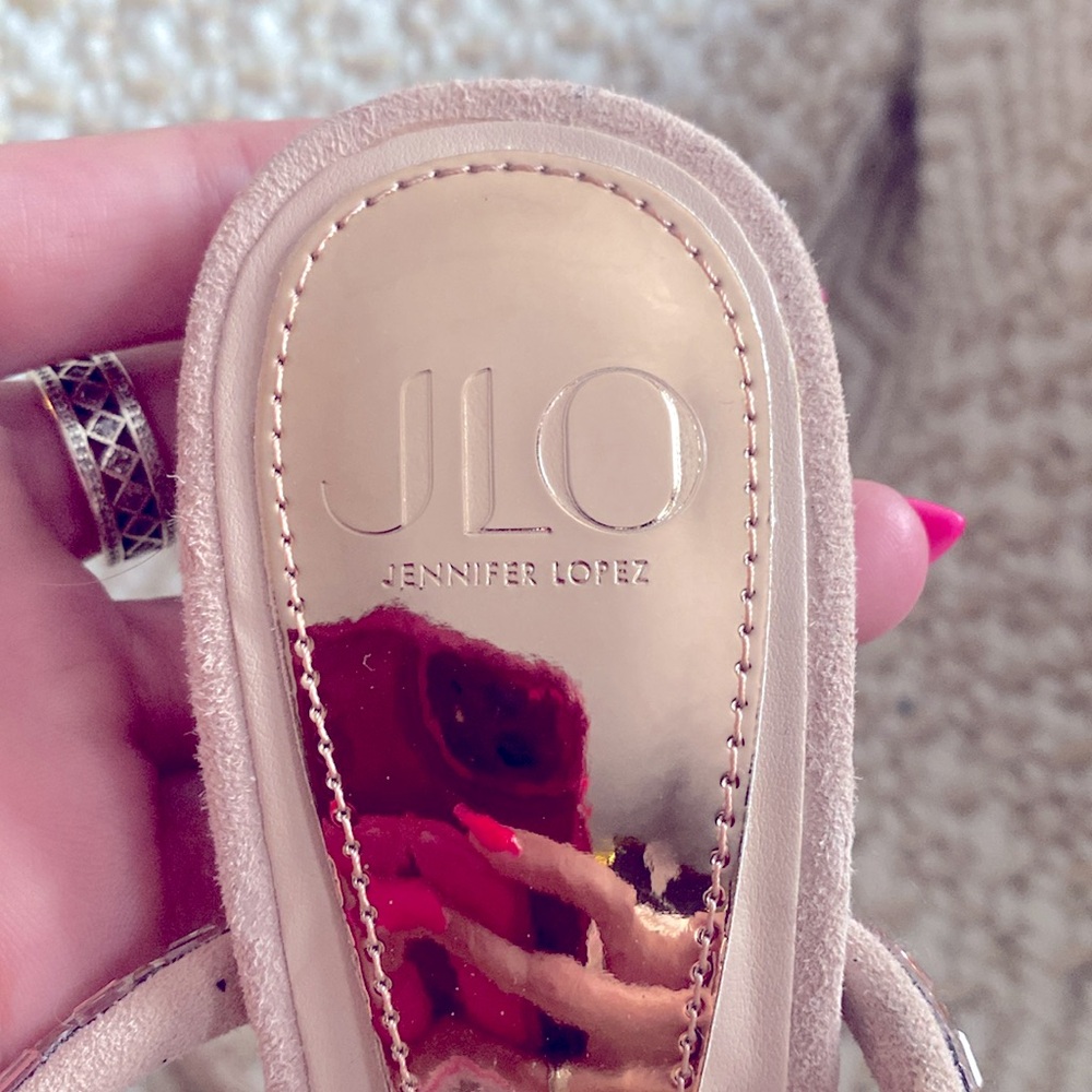 JLO Jennifer Lopez Heels w/Jeweled Straps - Picture 3 of 4
